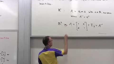 Applied Linear Algebra, Lesson 13, Video 7: More Examples of Invertible matrices