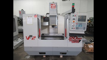 Haas VF-2 CNC Vertical Machining Center with 2-Speed Gearbox and Thru Spindle Coolant