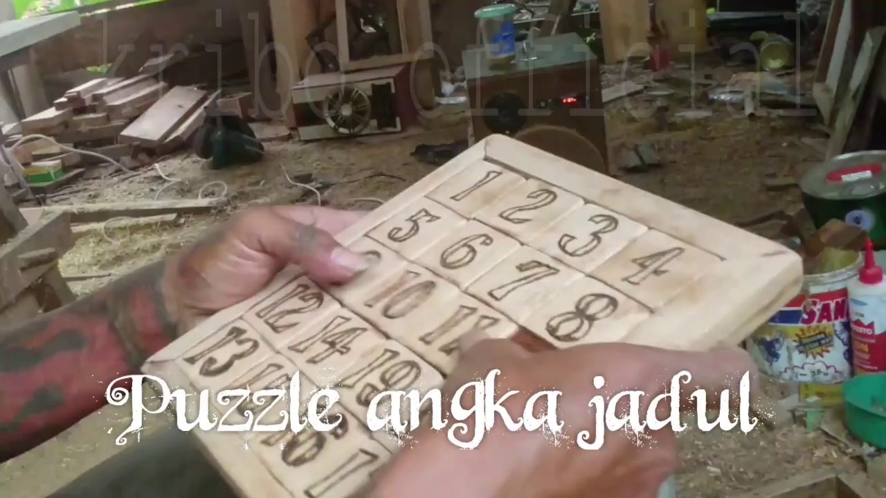 Cara membuat puzzle angka jadul - YouTube