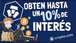 INGRESOS PASIVOS con CRIPTOMONEDAS: Cómo ganar intereses usando la función earn de crypto.com 2021