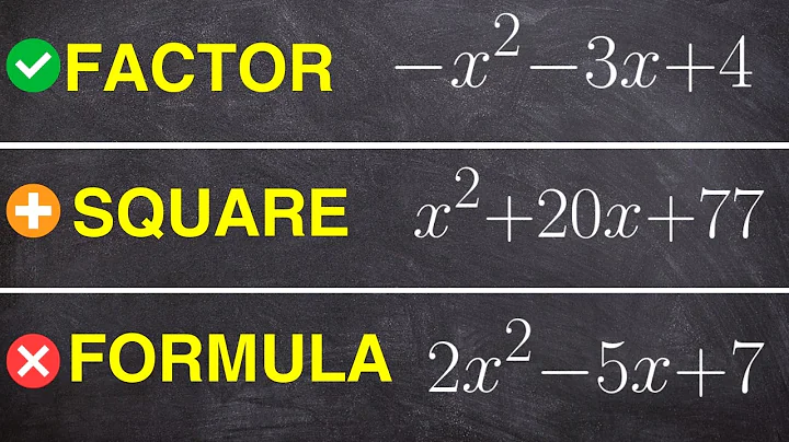 5 best ways to solve a quadratic