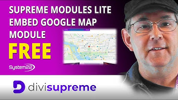 Divi Supreme Modules Lite Free Embed Google Map Module 👈👈👍👍