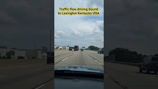 Traffic flow driving bound to Lexington Kentucky USA I-75S #driving #roadtrip #shortsfeed #shorts