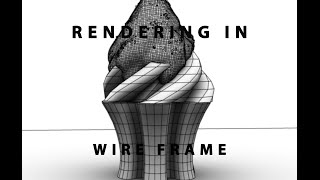Rendering Wire Frame Maya 2016