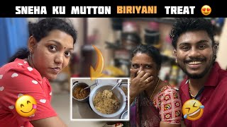 😍 Sneha Amma Kuda Mutton Biriyani Treat | Spl Vlog | Pragan Sneha