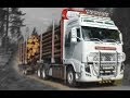 Timber truck loading - Sweden