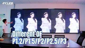 What is the difference between P1.2/P1.5/P2/P2.5/P3 indoor led display screen? --- JYLED
