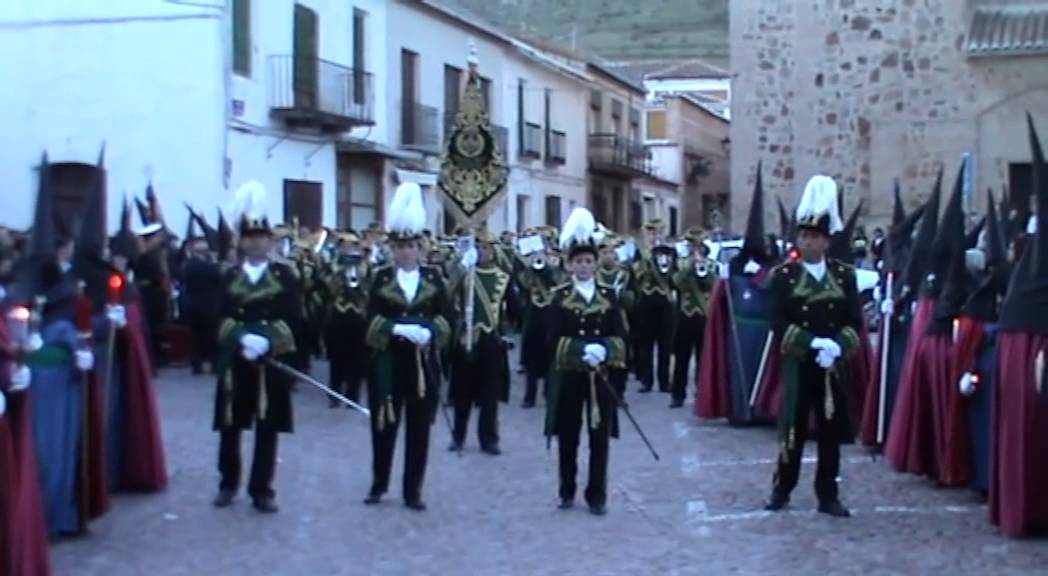Salida de la  procesión del prendimiento y Flagelación de Moral de Calatrava, Jueves Santo 2015