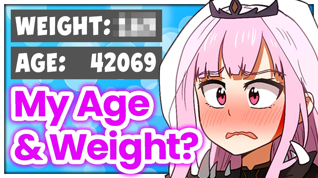 The Game Asked Calli For Her Weight And Age...
