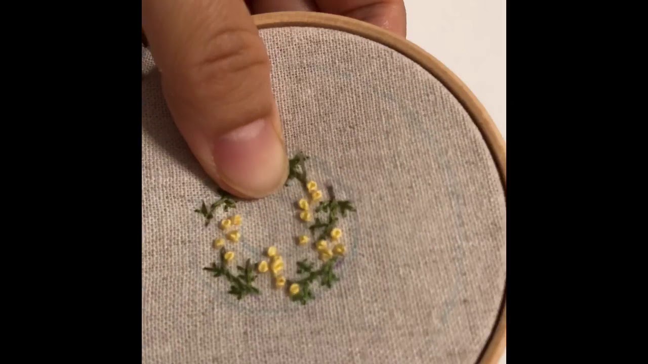 ミモザ刺繍 Youtube