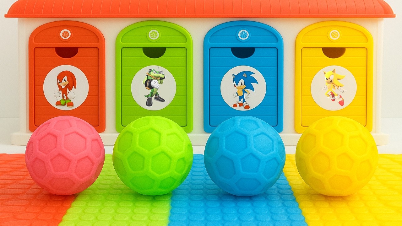 Oddly Satisfying Video, Oddly Making 4 Funny Squishing Clay Balls Transformation Doors Garage ASMR