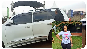 See Muthoni wa Kirumba "Baby Tops" Expensive Car| LandCruiser V8 |Kameme FM presenter
