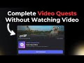 Complete Discord Video Quests Without Watching Video - Nobody 2 Trailer Video Quest