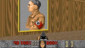 Doom 2 Enhanced Edition Gameplay of the Censored Wolfenstein Maps