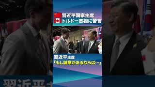 【習近平・中国国家主席】カナダのトルドー首相に「苦言」