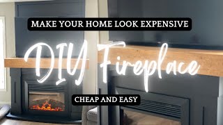 Make Your Home Look Expensive | Unbelievable Fireplace Transformation | Budget Makeover