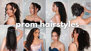 PROM Hairstyles for CURLY HAIR 2024 | Graduation, Formals, Weddings ✨