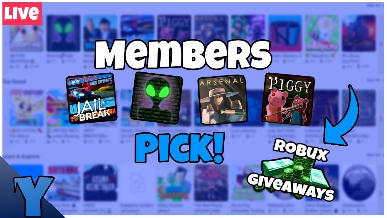 Free Robux Giveaways Random Roblox Games Come Play