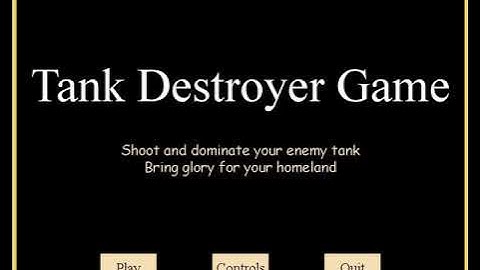 Tank Destroyer Game using Pygame Demo