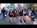 【4K HDR】Cloudy Weekday Afternoon Walk in Harajuku Tokyo 🇯🇵 | Real City Life & Relaxing Urban Vibes