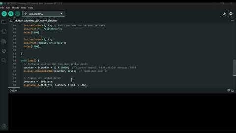 Program Counting LED Blink serta LCD dan TM1637 sebagai monitor || Politeknik Negeri Sriwijaya