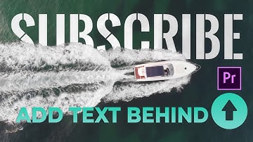 How to add TEXT BEHIND moving objects | Premiere Pro Detailed Tutorial