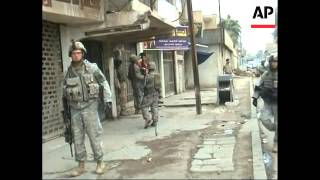 Increased security around Sadr City, US air strike