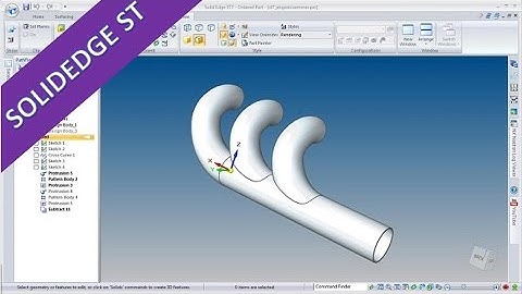 12.2 Abgaskruemmer part 1 -  SolidEdge ST 7 Training - Loft - Multibody
