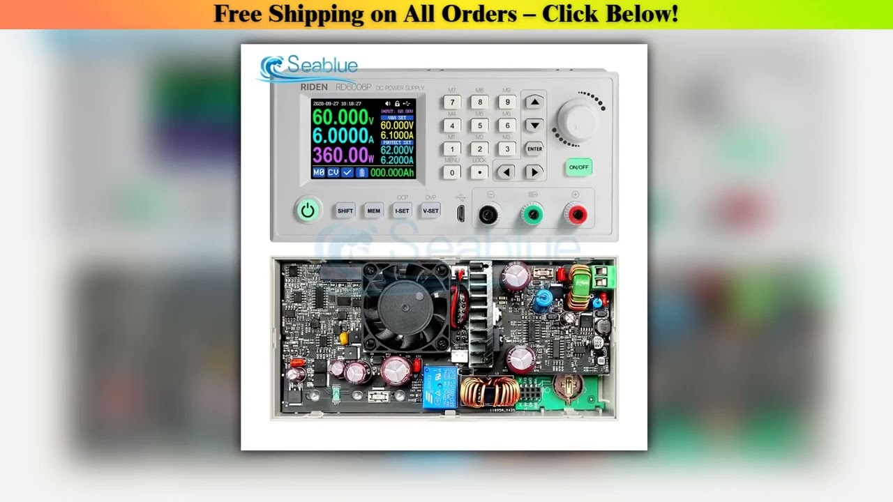 RD RIDEN RD6006 60V 24A DC DC Adjustable Step Down Voltage Bench Power Supply Buck Converter