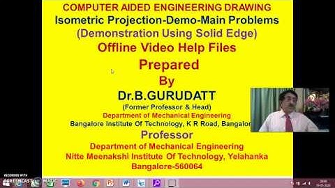 Isometric Projection- Demo-Problem 17 -Session 6