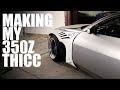 350Z ROCKET BUNNY FENDER INSTALL WIDEBODY