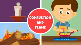 Combustion and Flame - Types of Combustion - Candle Flame Zones - Video for Kids