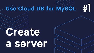[Guide to Getting Started] Use Cloud DB for MySQL - #1 Create a server