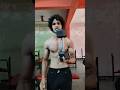 double biceps workout at gym with dumbbell rubx rubber coated professional hex dumbbell #shorts