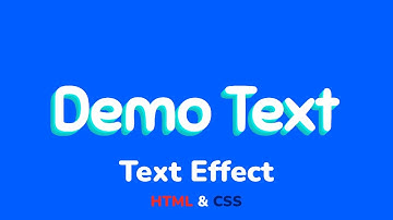 Эффект для текста используя только HTML & CSS шаг за шагом || Text shadow effect using HTML & CSS