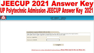 Up Polytechnic Answer Key 2021 || Jee cupnswer Key 2021