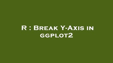 R : Break Y-Axis in ggplot2