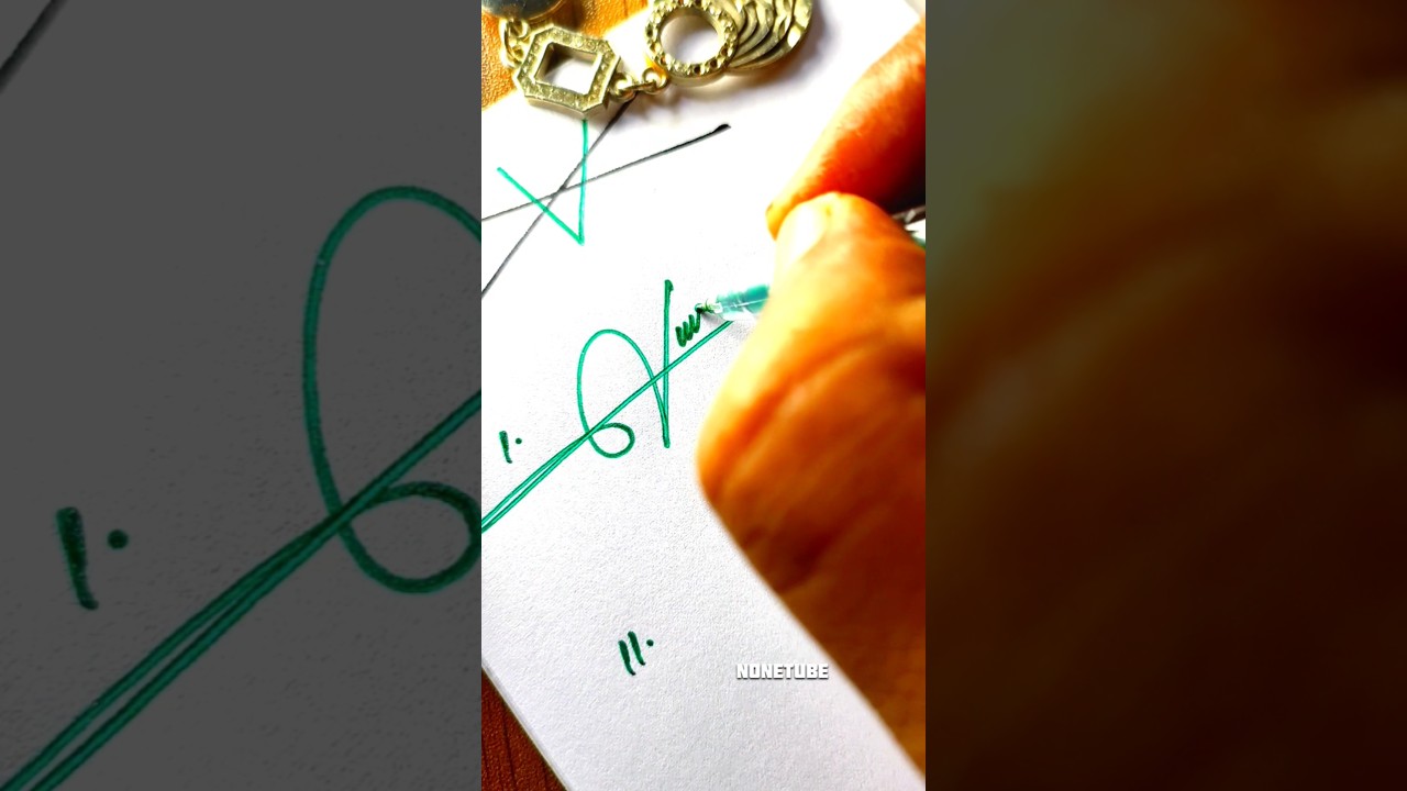 How to sign the letter V?