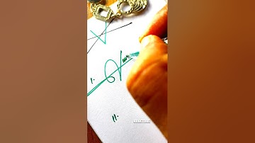 How to sign the letter V?