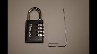 4. Kłódka szyfrowa Master Lock - obejrzyj zanim kupisz, lepiej zawiązać sznurkiem ;)