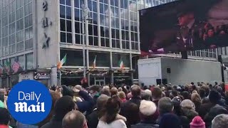 Poignant cheers as proclamation is read during 1916 centenary - Daily Mail