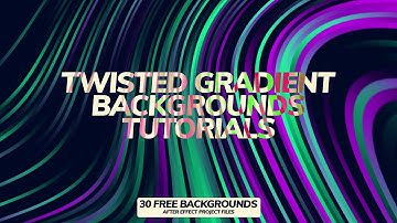 After Effects Tutorial: Twisted Gradient Backgrounds in After Effects - Easy Method