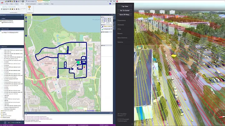 3D Visualization of 5G NR Beams and KPIs