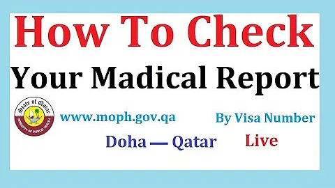 How can I check my Qatar medical report online?