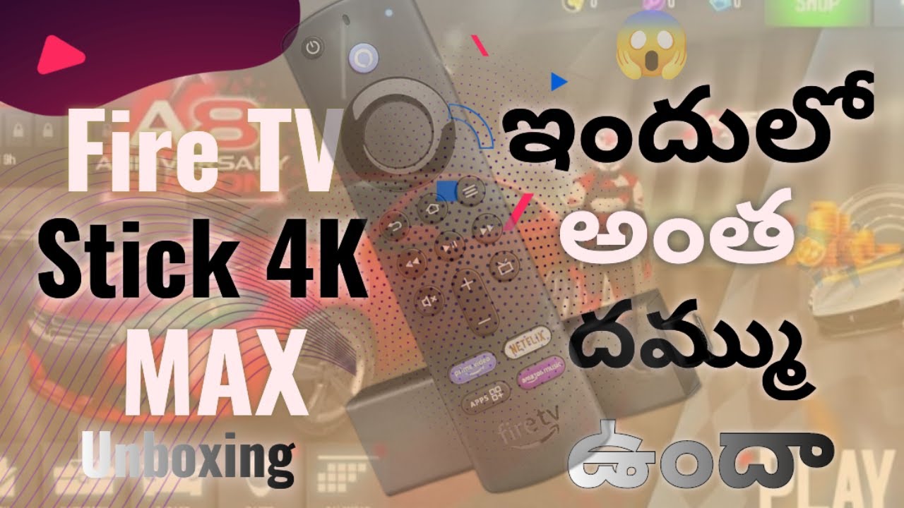 Fire TV Stick 4K MAX 2023 Unboxing in Telugu || ధమ్ము ఉన్న కర్రా💪