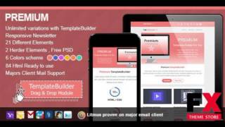 Preview Premium Responsive E-mail With Templates Builder TFo
