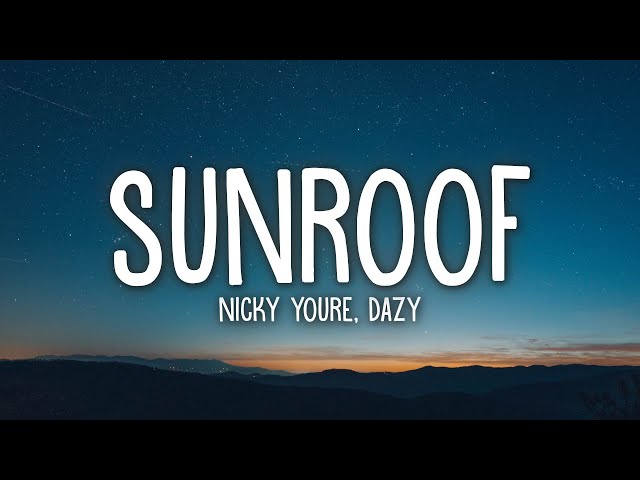 Nicky Youre, dazy - Sunroof (Lyrics) class=