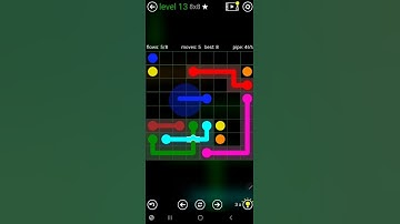 How To Solve Flow Free Bridges Classic Pack 2 Level 13 8x8 Board Walk Through Solution Walkthrough