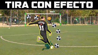 APRENDE COMO PEGARLE con EFECTO al BALÓN | HAZ TIROS LIBRES ESPECTACULARES 🥅⚡⚽