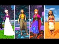 Elsa Vs Raya Vs Anna Vs Moana in DANCE Arena | Let It Go, Lead The Way, How Far I'll Go